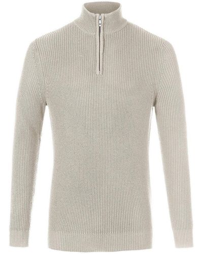 Louis Sayn Pullover stehbundkragen - Natur