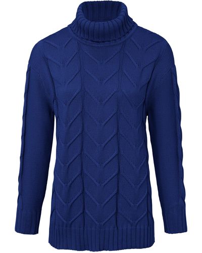 Looxent Rollkragen-Pullover blau