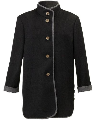 Peter Hahn Loden-longjacke, , gr. 36, schurwolle - Grau