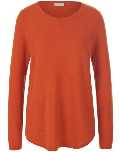 include Rundhals-pullover, , gr. 36, schurwolle - Orange
