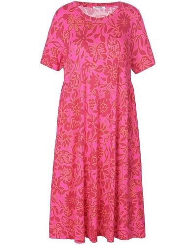 efixelle Jersey-kleid mit 1/2-arm, , gr. 48, viskose - Pink