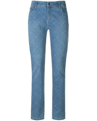 wonderjeans Skinny-jeans, , gr. 42, baumwolle - Blau