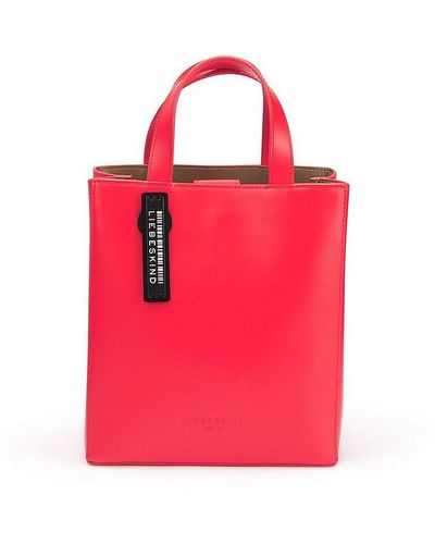 Liebeskind Berlin Handtasche paper bag carter, , leder - Pink