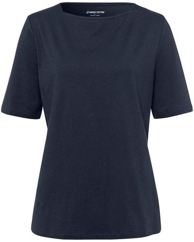 Green Cotton Shirt lene, , gr. 38, baumwolle - Blau