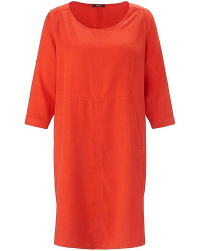FRAPP Kleid mit 3/4-arm, , gr. 54, lyocell - Orange