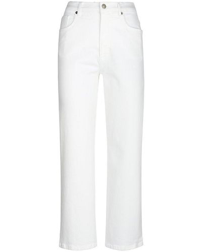 WALL London Knöchellange jeans straight fit, , gr. 44, baumwolle - Weiß