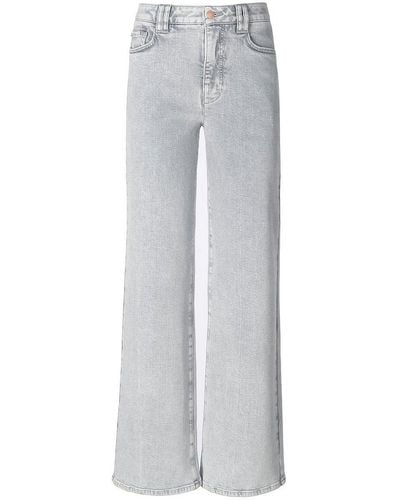 DAY.LIKE "wide leg"-jeans, , gr. 38, baumwolle - Grau