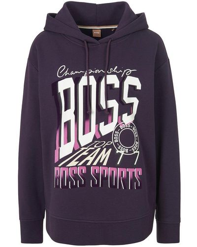 BOSS Hoodie, , gr. 38, baumwolle - Blau