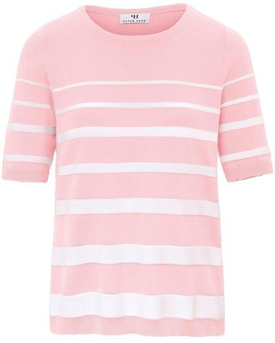 Peter Hahn Rundhals-pullover aus 100% supima®-baumwolle, , gr. 50, baumwolle - Pink