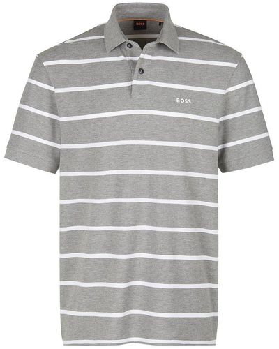 BOSS Polo-shirt palesstripe - Grau
