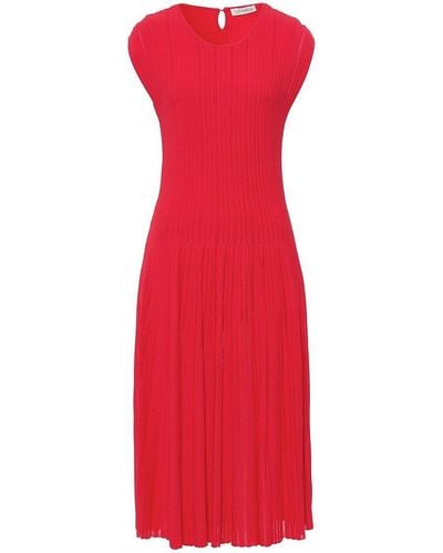 Uta Raasch Kleid rundhals-ausschnitt - Rot