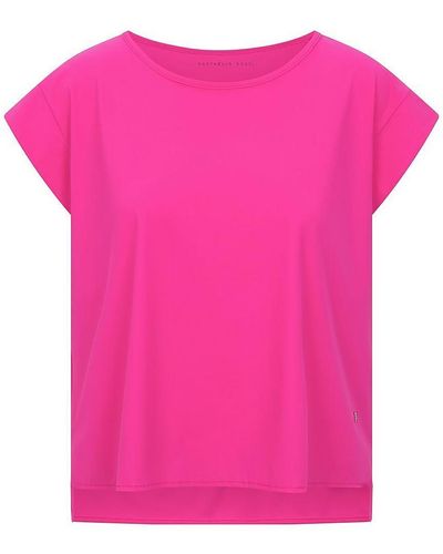 Peter Hahn Raffaello rossi - rundhals-shirt grit, , gr. 38, kunstfaser - Pink