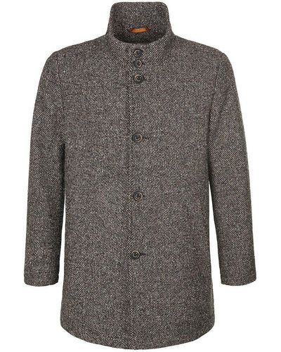 Milestone Tweed-wollmantel - Grau