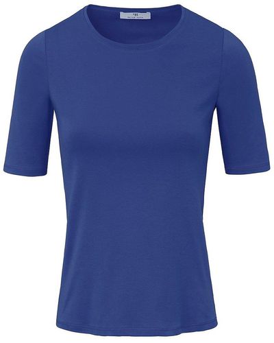 Peter Hahn Rundhals-shirt, , gr. 38, baumwolle - Blau