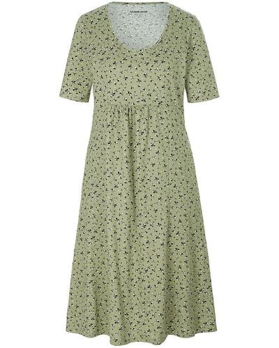 Green Cotton Jerseykleid, , gr. 36, baumwolle - Grün
