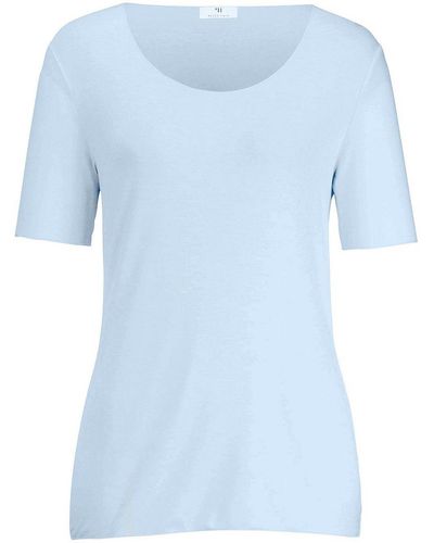 Peter Hahn Rundhals-shirt mit langem 1/2-arm, , gr. 36, viskose - Blau