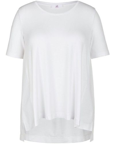 Emilia Lay Rundhals-shirt mit 1/2-arm, , gr. 42, viskose - Weiß