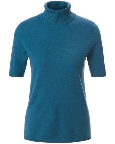 Peter Hahn Cashmere Rollkragen-pullover aus 100% premium-kaschmir, , gr. 42, kaschmir - Blau