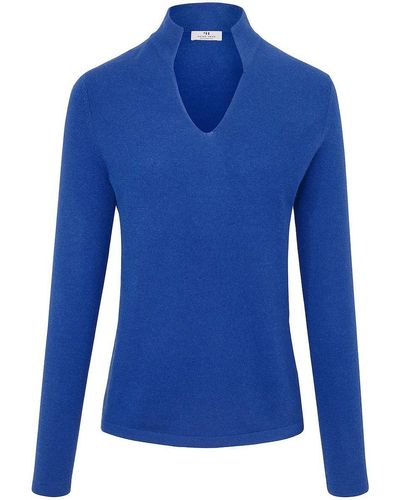 Peter Hahn Pullover aus 100% Premium-Kaschmir Modell Vivien blau