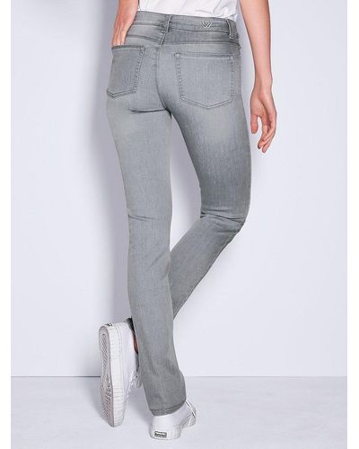 wonderjeans Skinny-jeans, , gr. 19, baumwolle - Grau