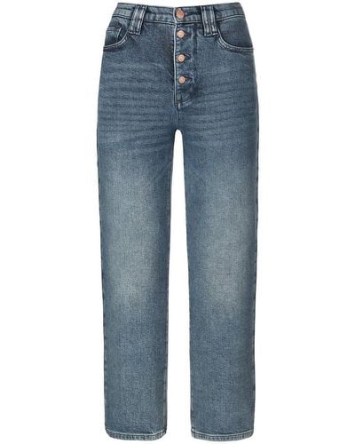 DAY.LIKE Slim fit-7/8-jeans, , gr. 40, baumwolle - Blau