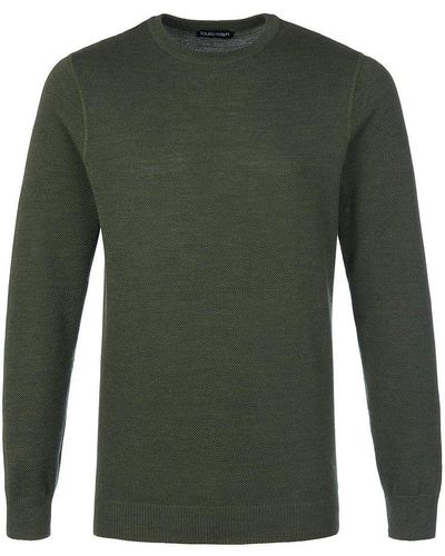 Louis Sayn Rundhals-pullover aus 100% schurwolle - Grün
