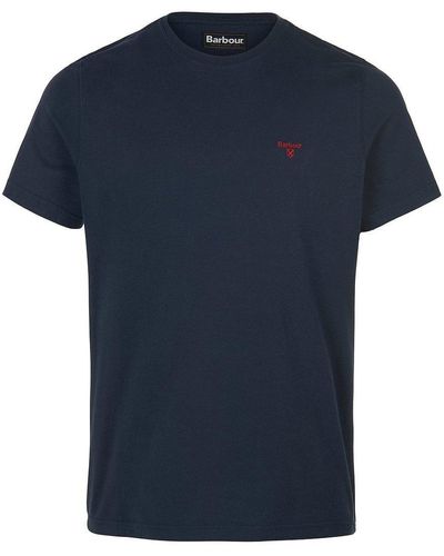 Barbour T-shirt rundhals-ausschnitt - Blau