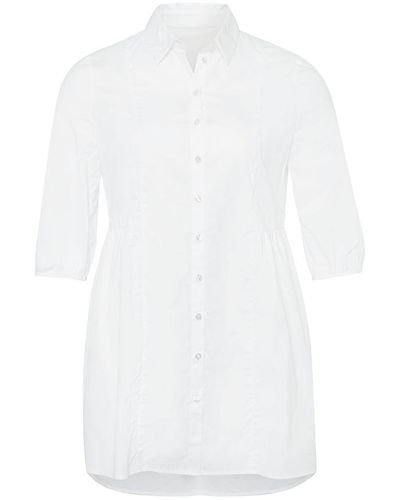 Emilia Lay Long-bluse mit 3/4-arm, , gr. 42, baumwolle - Weiß
