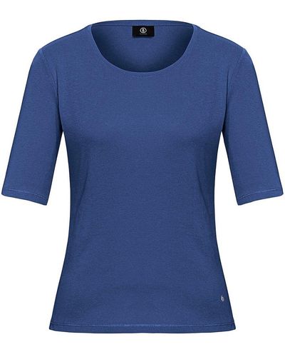 Bogner Rundhals-shirt modell velvet, , gr. 36, baumwolle - Blau