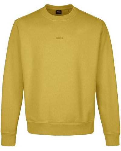 BOSS Sweatshirt wefade - Gelb