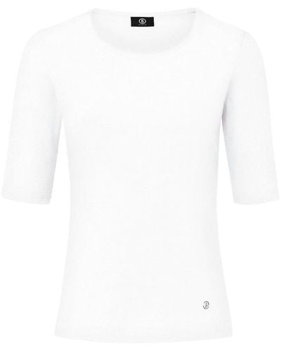 Bogner Rundhals-shirt modell velvet - Weiß