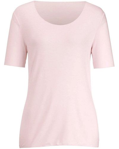 Peter Hahn Rundhals-shirt mit langem 1/2-arm, , gr. 44, viskose - Pink