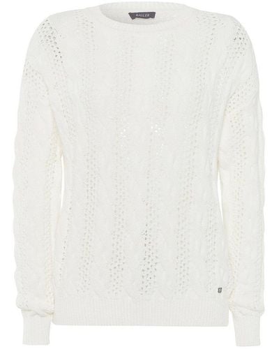 Basler Strick-pullover - Weiß