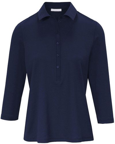 efixelle Polo-Shirt 3/4-Arm blau
