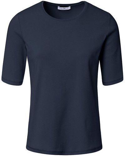 Peter Hahn Rundhals-shirt, , gr. 36, baumwolle - Blau