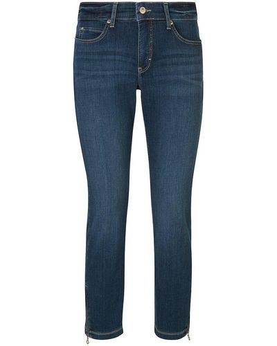 Peter Hahn Mac - 7/8-jeans dream chic, , gr. 36, baumwolle - Blau