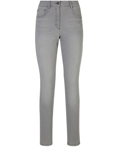 Peter Hahn Basler - jeans, , gr. 18, baumwolle - Grau