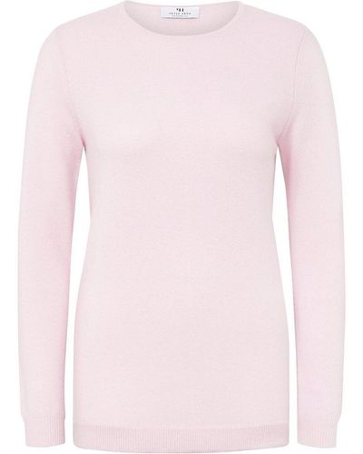 Peter Hahn Cashmere Rundhals-pullover aus 100% premium-kaschmir, , gr. 46, kaschmir - Pink