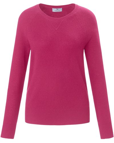 Peter Hahn Cashmere Rundhals-pullover aus 100% premium-kaschmir - Pink