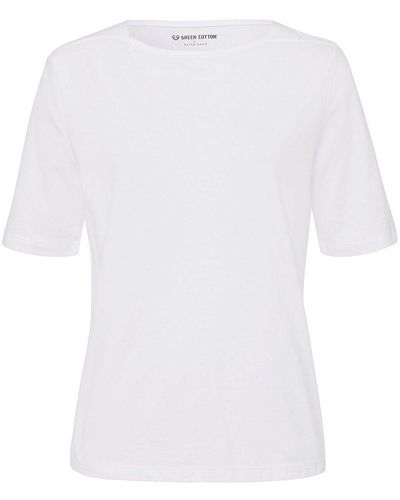 Green Cotton Shirt lene, , gr. 38, baumwolle - Weiß