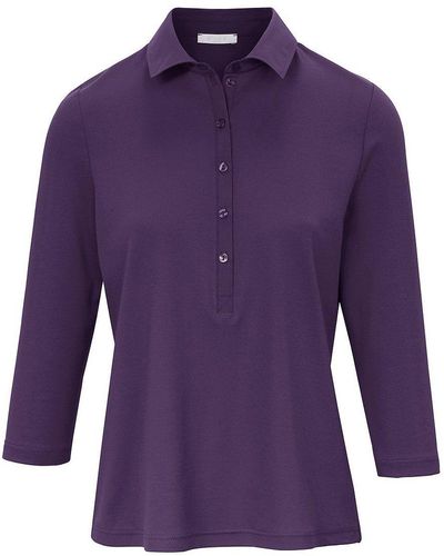 efixelle Polo-Shirt 3/4-Arm lila