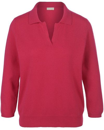include Polo-pullover 3/4-arm - Rot