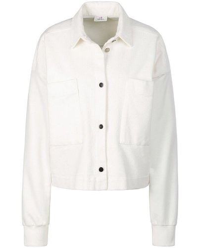 Deha Jacke mit überschnittener schulter, , gr. 40, baumwolle - Weiß