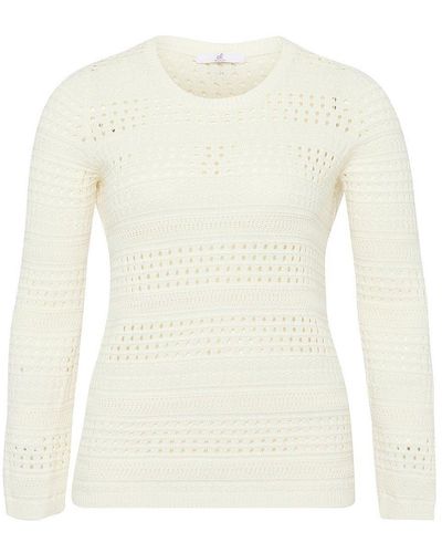 Emilia Lay Rundhals-pullover - Weiß