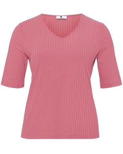 Anna Aura V-shirt - Pink