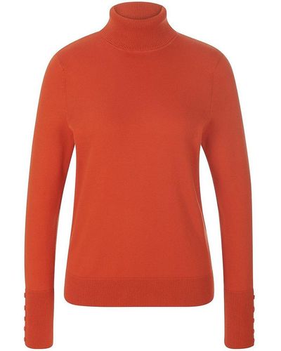 Peter Hahn Rollkragen-pullover aus 100% supima®-baumwolle, , gr. 38, baumwolle - Orange
