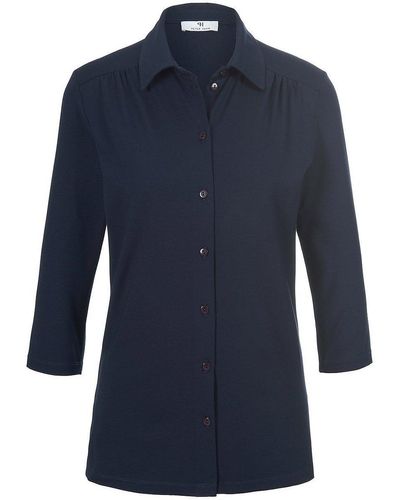 Peter Hahn Jersey-bluse mit 3/4-arm, , gr. 36, viskose - Blau