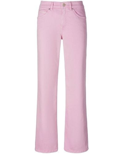 Toni Wide leg-jeans modell liv, , gr. 48, baumwolle - Pink