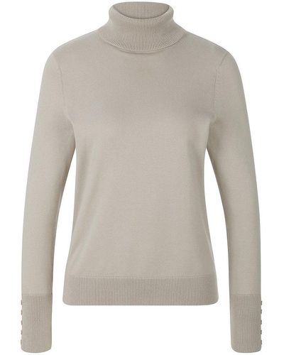 Peter Hahn Rollkragen-pullover aus 100% supima®-baumwolle, , gr. 36, baumwolle - Grau