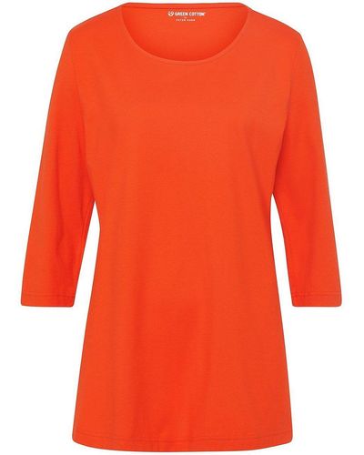 Green Cotton Shirt trine, , gr. 38, baumwolle - Orange